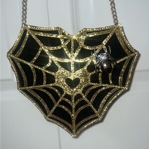 Betsey Johnson spider web purse